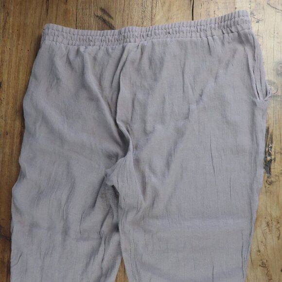 SOHO STREET TAUPE LIGHTWEIGHT PULL ON CASUAL PANTS WITH TASSLE DETAIL SIZE XL - Picture 8 of 9